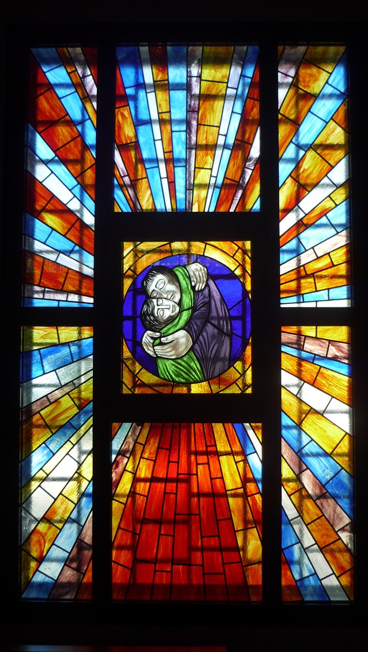 Vitrail représentant le Christ